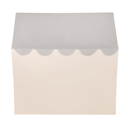 KiddyMoon Tente de Jeux Pour Enfants Maison En Forme De Pavillon Maison Pliable Cabane Enfant Espace Créatif Et Confortable Pour Jouer Intérieur Et Extérieur, blanc-gris: beige pastel/vert de gris/jaune pastel/blanc, 200 Balles