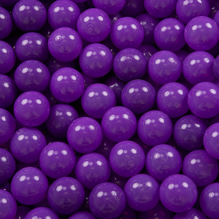 KiddyMoon Balles Colorées Plastique ∅7cm pour Piscine Enfant Bébé Fabriqué en EU, violet, 700 Balles/7cm