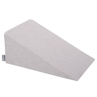 KiddyMoon Aire De Jeux en Mousse avec Rond Piscine à Balles pour Enfants, gris clair: gris/blanc/turquoise, Piscine (200 Balles) + Pente