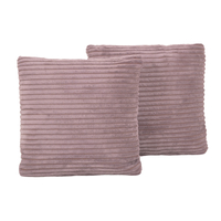 KiddyMoon Coussin Carré 30x30 Cm Lot De 2 En Polyester Avec Garnissage En Mousse Design Élégant Pour Canapé Fauteuil Ou Lit Facile À Entretenir Doux Et Durable, violet, 2 Oreillers
