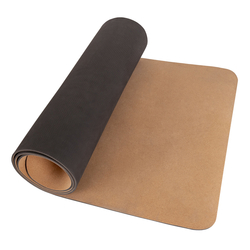 Tapis en Liège pour Yoga Surface Antidérapante Structure Naturelle Tapis d'exercice Durable et Polyvalent Perfect pour la Méditation ou les Exercices, Naturel, 49,4x40,4x91,5 cm