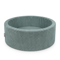 KiddyMoon Piscine Bébé 90 X 30 Cm Sans Balles, Piscine À Balles Pour Bébé Et Enfant, Piscine Enfant En Mousse Douce, Housse Côtelée Lavable, Vert: Sans balles, 90x30/SANSballes