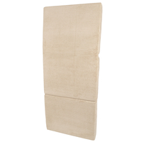 KiddyMoon Matelas Enfant Pliable en Mousse Matelas Pouf pour Tout-Petits, Chambre d'Enfant, beige, Matelas avec Oreiller