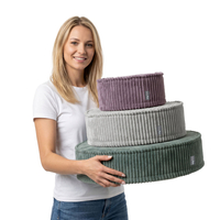 KiddyMoon Ensemble 3 Modules en Mousse pour Enfants pour Chambre D'enfant, fioletowy-jasnoszary-zielony
