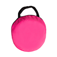 Tente Château Pour Enfants Tente de Jeu Avec Balles Colorées Jouet Cabane Pop-up Château Facile À Monter Maison de Jeu Pour Intérieur et Extérieur, rose: perle-gris-transparent-rose poudré, 105x90cm/600 balles