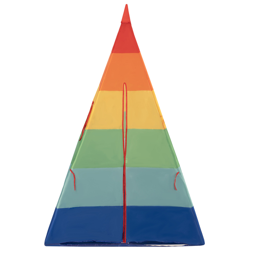 Tipi Tente de Jeu avec Balles Maison de Jeu pour Enfants, multicolore: noir/jaune/bleu/rouge/vert, 100 Balles
