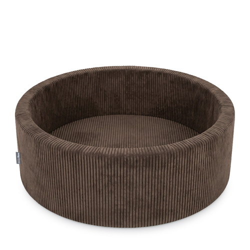 KiddyMoon Piscine Bébé 90 X 30 Cm Sans Balles, Piscine À Balles Pour Bébé Et Enfant, Piscine Enfant En Mousse Douce, Housse Côtelée Lavable, Marron: Sans balles, 90x30/SANSballes
