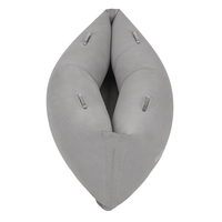 KiddyMoon Gonflable Fauteuil Sensoriel Enfant Avec Poignées Et Pompe, gris, M