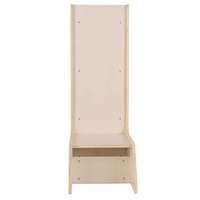 KiddyMoon Toboggan En Bois pour Enfants 2 en 1 Chaise Bébé, naturel, Grand