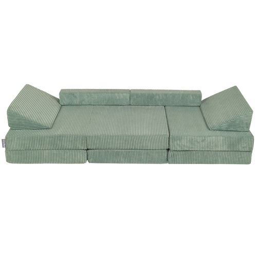 KiddyMoon Canapés Pliant pour Enfants Canapé-Lit Convertible Bébés-Canapé Lit Coucher Salle de Jeux Pliable Matelas au Sol Mini-Canapé Chaise-Lit, vert, Canapés