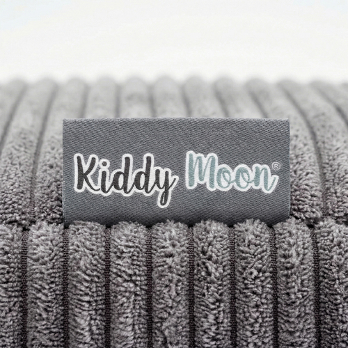 KiddyMoon Coussin Sauteur Enfant Mini Trampoline Interieur Rembourrage A Ressorts Housse Amovible En Tissu Cotele Deux Poignees Des 3 Ans, Gris Foncé, Mini Trampoline Avec Dossier Et Accoudoir