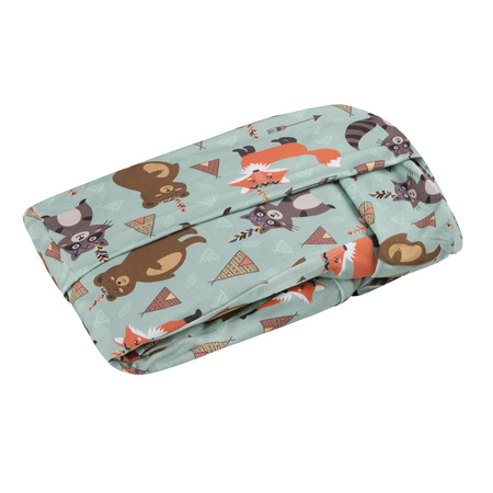 KiddyMoon Housse Amovible pour La Piscine pour Bébé fabriquée en UE, renards, 90x30cm