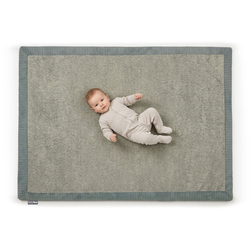 KiddyMoon Tapis de jeu doux pour enfant, antidérapant, rectangulaire, vert
