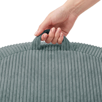 KiddyMoon Pouf pour Enfants 2-en-1 Rangement pour Jouets, 80x80x50cm, vert