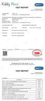 KiddyMoon Planche D'équilibre pour Enfants Planche à Balancer Montessori, Naturelle/Bleu Felt, planche