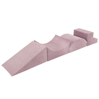 KiddyMoon Parcours Motricité En Mousse Enfants Tricot Côtelé Favorise Créativité, violet, Multi-Taille