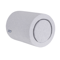 KiddyMoon Aire De Jeux En Mousse Modulable Pour Enfants Avec Housses Amovibles Résistantes Et Matériaux Doux Favorisant Imagination Et Créativité, gris clair, Tonneau/Puf/Puf