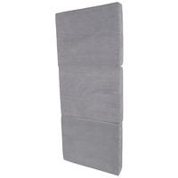 KiddyMoon Matelas Enfant Pliable en Mousse Matelas Pouf pour Tout-Petits, Chambre d'Enfant, gris foncé, Matelas