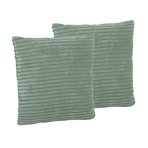 KiddyMoon Coussin Carré 30x30 Cm Lot De 2 En Polyester Avec Garnissage En Mousse Design Élégant Pour Canapé Fauteuil Ou Lit Facile À Entretenir Doux Et Durable, vert, 2 Oreillers