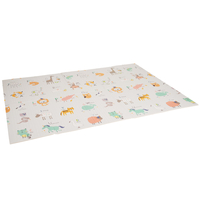 KiddyMoon Tapis de Jeu pour Enfant Bébé Tapis Mousse Tapis de Sol Tapis d'éveilBebe Reversible Stimulation De L'Imagination Pliable Pour L'Intérieur Et L'Extérieur, vert-forêt, 150x200x1cm