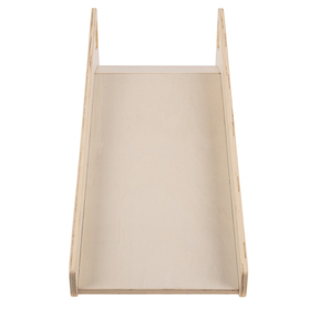 KiddyMoon Toboggan En Bois pour Enfants 2 en 1 Chaise Bébé, naturel, Grand