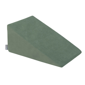 KiddyMoon Aire Velvet De Jeux en Mousse avec Rond Piscine à Balles pour Enfants, vert forêt: blanc/gris/menthe, Piscine (200 Balles) + Pente