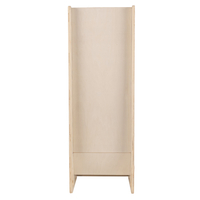 KiddyMoon Toboggan En Bois pour Enfants 2 en 1 Chaise Bébé, naturel, Grand