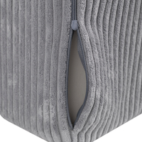 KiddyMoon Matelas Enfant Pliable en Mousse Matelas Pouf pour Tout-Petits, Chambre d'Enfant, gris foncé, Matelas avec Oreiller