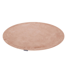 KiddyMoon tapis d'éveil sac à jouets 2en1 pour enfants, Rose De Sables: Beige Pastel/ Gris/ Blanc