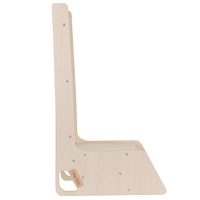 KiddyMoon Toboggan En Bois pour Enfants 2 en 1 Chaise Bébé, naturel, Grand