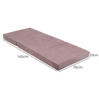 KiddyMoon Matelas Enfant Pliable en Mousse Matelas Pouf pour Tout-Petits, Chambre d'Enfant, violet, 165x70x10 cm