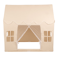 KiddyMoon Tente de Jeu Pour Enfants Maison De Jeu Pliable Tente Enfant Espace Créatif Pour Enfants Coin Douillet Idéal Pour Jouer À L’Intérieur Et À L’Extérieur, naturel: beige pastel/jaune pastel/blanc/menthe/rose poudré, 400 Balles