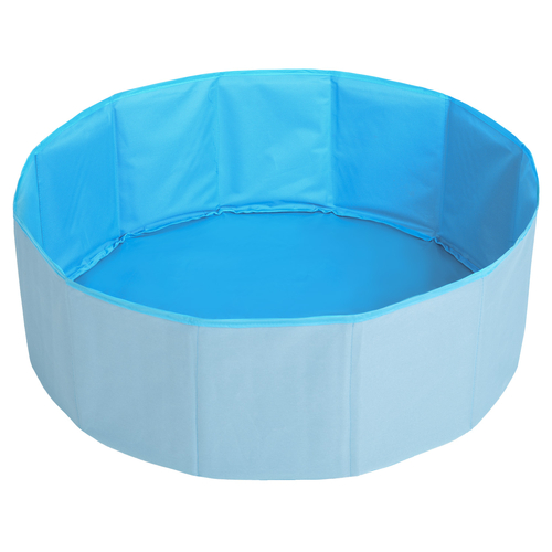 Bassin à balles pliable Polyester parc bébé aire de jeu, bleu,