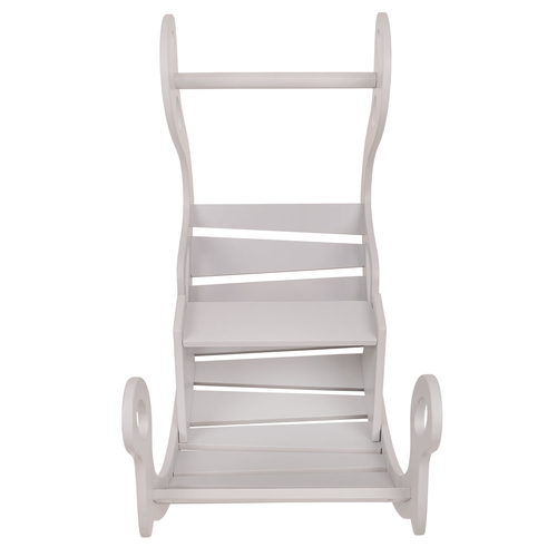 KiddyMoon Bascule pour Enfants Rocker Bébé Balancelle, gris, 90,6x39x69 cm