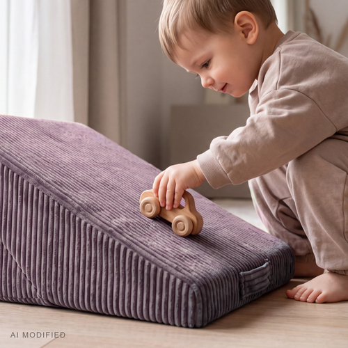 KiddyMoon ANAFI rampe inclinée en mousse pour l’équilibre, violet, klin F