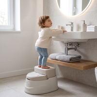 KiddyMoon Pot de Toilette pour Enfants Antidérapante Couvercle Verrouillable, beige, UNI