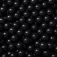KiddyMoon Balles pour Piscine Colorées ∅6cm Plastique Enfant Bébé Fabriqué en EU, noir, 300 Balles/6cm