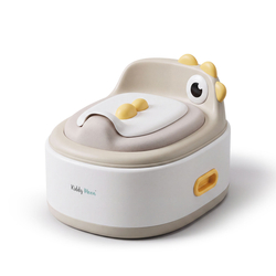 KiddyMoon Pot de Toilette pour Enfants 3 en 1 avec Réducteur et Marchepied, beige, UNI