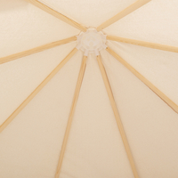 KiddyMoon Tente de Jeu Maison pour Enfants en Forme de Pavillon Intérieur et Extérieur, naturel couleur