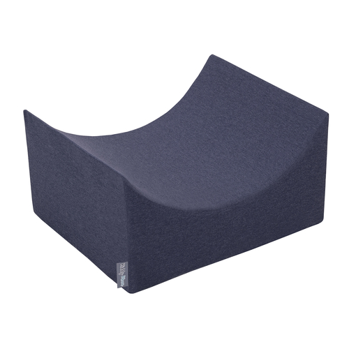 KiddyMoon aire de jeux en mousse colline/tunnel/rampe L/semi-rouleau L, bleu foncé, Multi-Taille