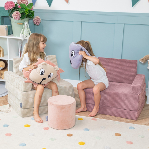KiddyMoon Fauteuil Enfant Convertible en Mousse, Fauteuil pour Enfants Chaise pour Chambre d'Enfants Matelas Pliable Matelas Fauteuil Relax Fauteuil Douillet, , 70x55x30 cm