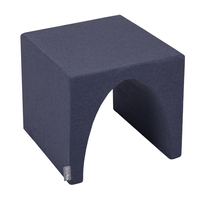 KiddyMoon aire de jeux en mousse colline/tunnel/rampe L/semi-rouleau L, bleu foncé, Multi-Taille