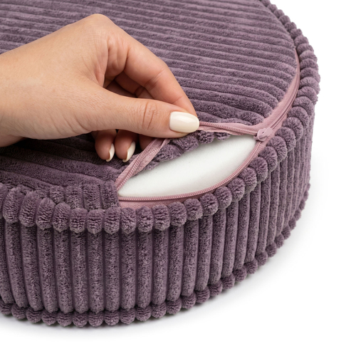 KiddyMoon Ensemble 3 Modules en Mousse pour Enfants pour Chambre D'enfant, beżowy-fioletowy-brązowy