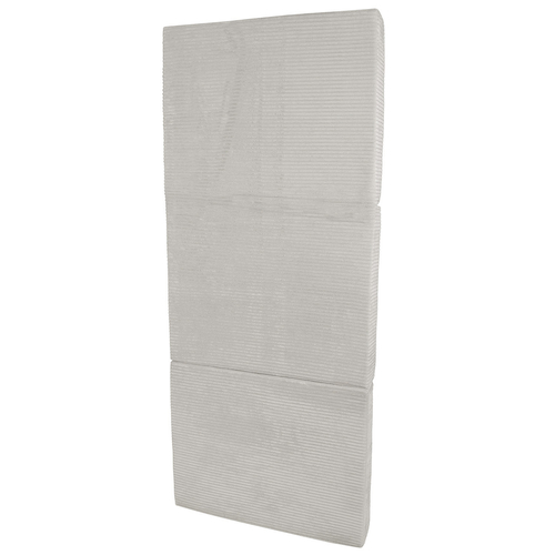 KiddyMoon Matelas Enfant Pliable en Mousse Matelas Pouf pour Tout-Petits, Chambre d'Enfant, gris clair, Matelas