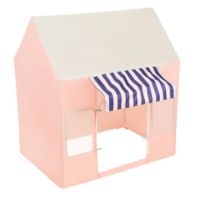 Tente de Jeu Pour Enfants De Magasin De Glaces Forme De Pavillon Pliable En Matériau Respirant Et Résistant Idéal Pour Stimuler La Créativité Intérieur Et Extérieur, rose-menthe, SANSballes