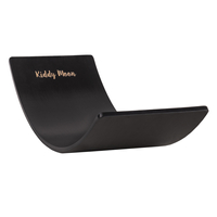 KiddyMoon Planche D'équilibre pour Enfants Planche à Balancer Montessori, Noir, 83x29,5x1,4 cm