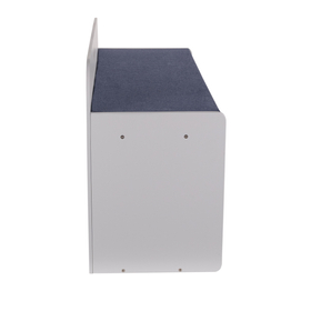 banquette avec étagères pour les enfants KiddyMoon, gris/bleu foncé, UNI