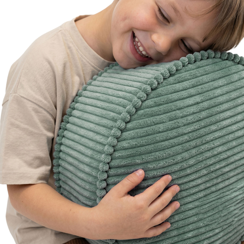 KiddyMoon Ensemble 3 Modules en Mousse pour Enfants pour Chambre D'enfant, vert-beige-gris foncé, Mx3
