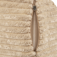 KiddyMoon Fauteuil Enfant Convertible en Mousse, Fauteuil pour Enfants Chaise pour Chambre d'Enfants Matelas Pliable Matelas Fauteuil Relax Fauteuil Douillet, beige, Fauteuil avec Oreiller