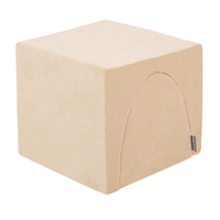 KiddyMoon Aire De Jeux En Mousse Modulable Pour Enfants Avec Housses Amovibles Résistantes Et Matériaux Doux Favorisant Imagination Et Créativité, beige sableux, Multi-Taille